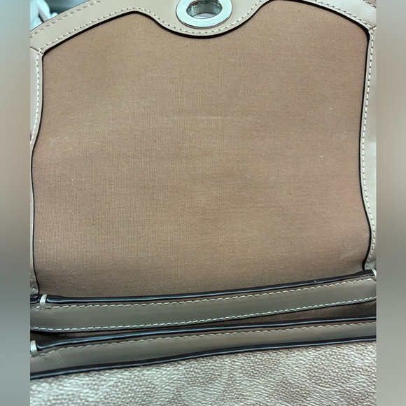 Coach Cassie Signature Coated Canvas & Calfskin Leather Crossbody Bag